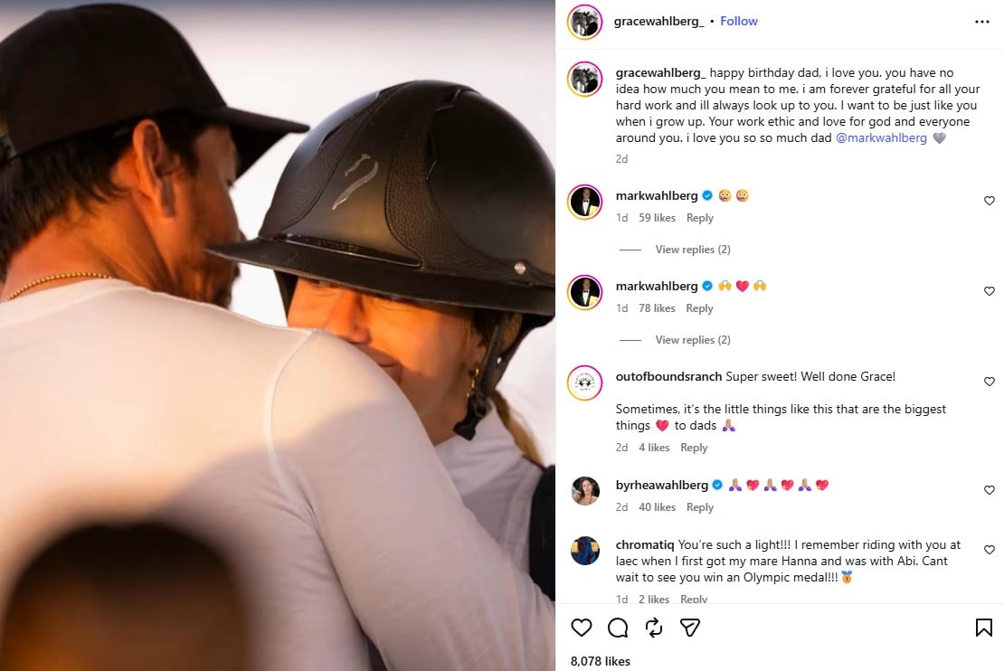 Mark Wahlberg moved by emotional birthday message from daughter Grace