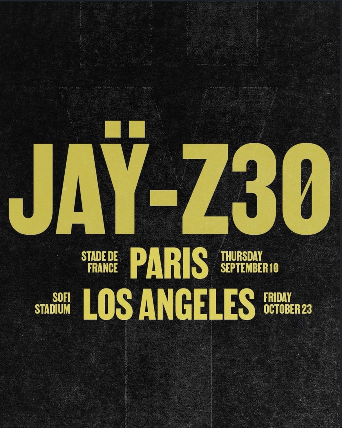 Jay-Z takes Jay-Z 30 global, announces massive new concerts