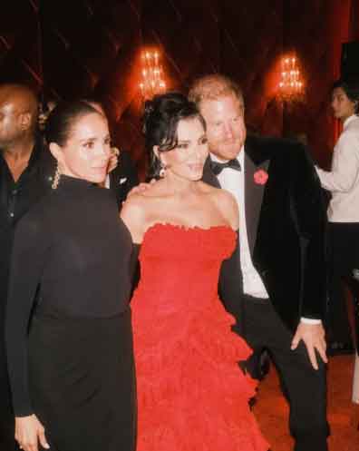 Meghan and Harry at Kris Jenners birthday party