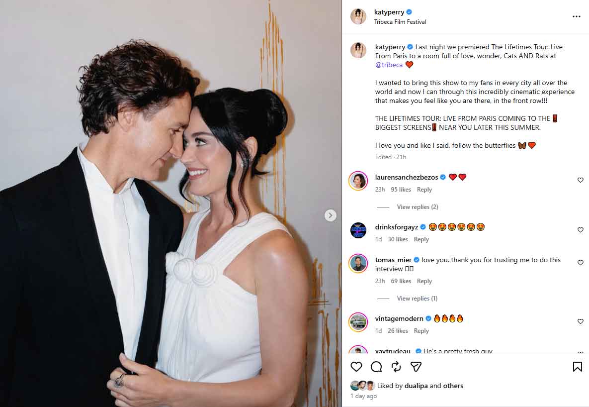 Dua Lipa reacts to Katy Perry and Justin Trudeau romance