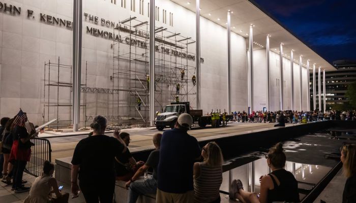 Trump’s name removed from Kennedy Center following court order