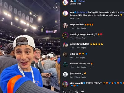 List of celebrities who witness Knicks break 53-year curse