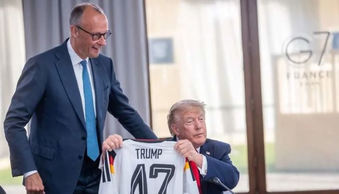 Trump’s soccer jersey gift from Friedrich Merz at G7 has a hidden meaning—Here’s what ‘47’ stands for
