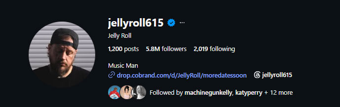 Jelly Roll hospitalized days before Bunnie Xo divorce news breaks