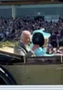 Piers Morgan shouts at King Charles at Royal Ascot