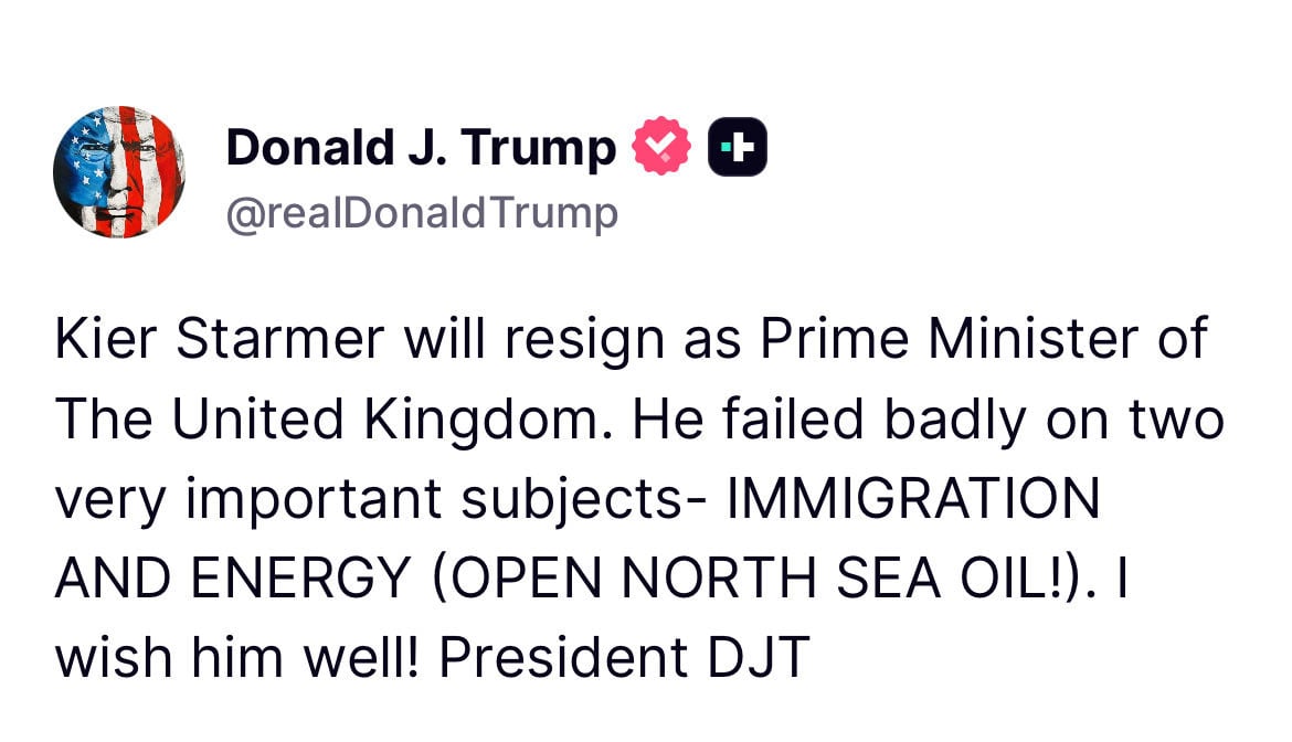 Trump predicts Keir Starmers exit as pressure mounts on Labour leader