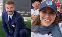 David Beckham Reacts To Alexandria Daddario's Joke At FIFA World Cup Match