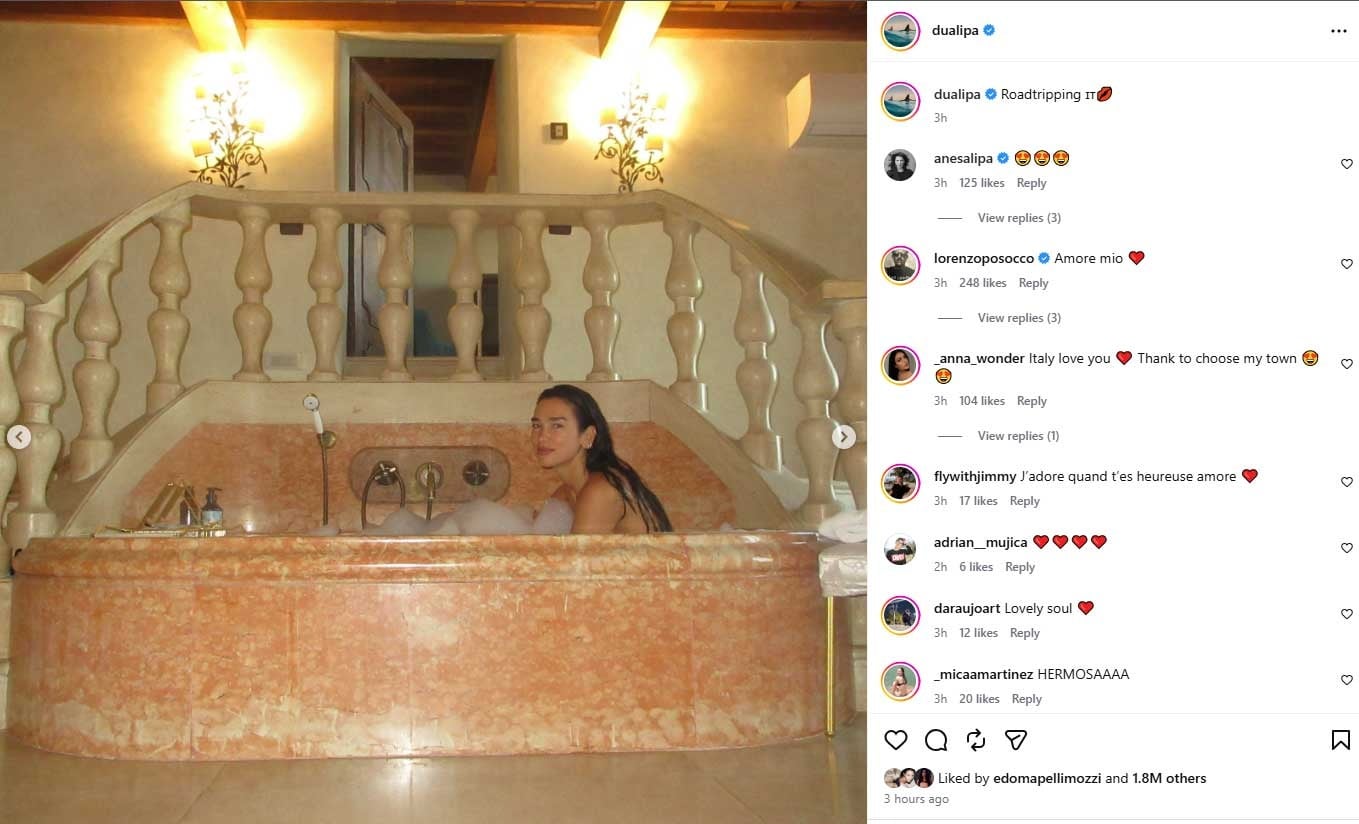 Princess Beatrice’s husband swoons over Dua Lipa’s steamy photos