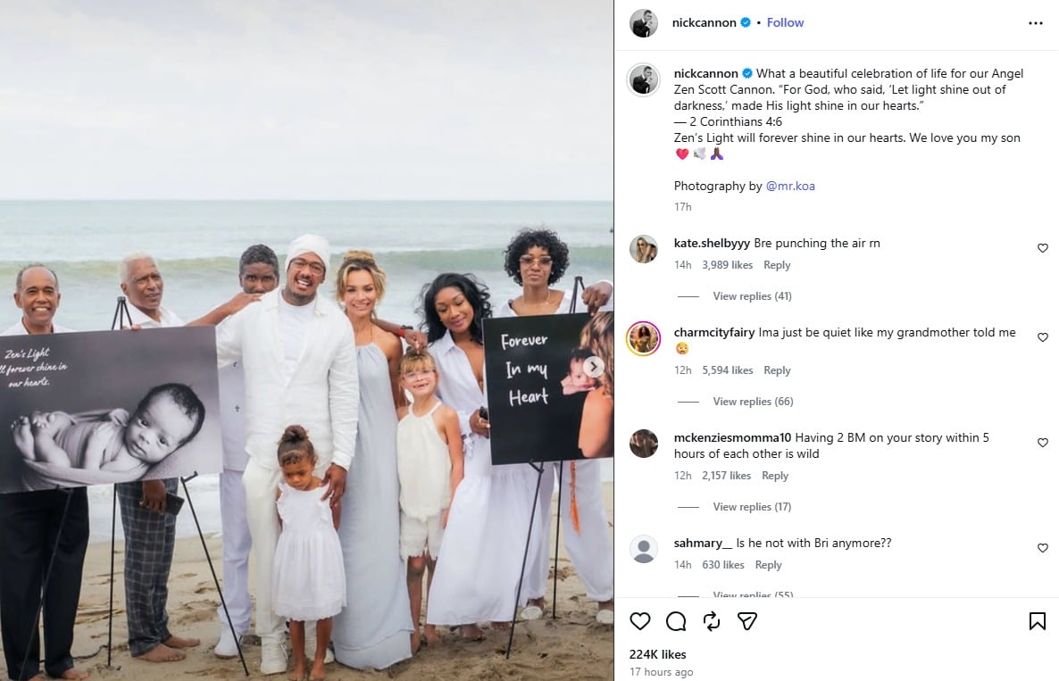 Dad of 12 Nick Cannon roasted as he posts two baby mamas in less than 24 hours