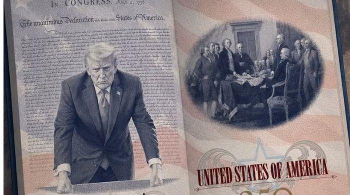 Trump debuts passport featuring his own portrait ahead of America's 250th anniversary