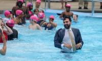 Mayor Mamdani jumps into NYC pool to revive old tradition