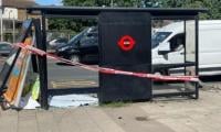 Car crashes into North Circular Bus stop, two injured