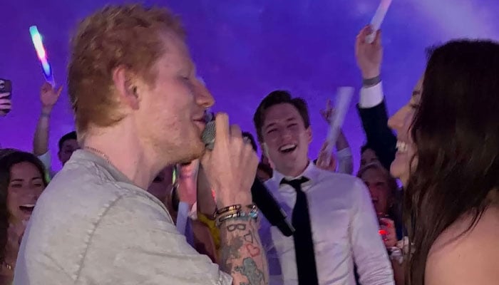 Ed Sheeran, Martin Garrix crash Chicago wedding reception: Watch
