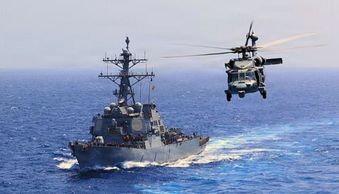 US Navy helicopter goes down in Arabian Sea; One missing