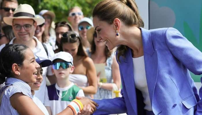 Kate Middleton rubs shoulders with sports icon at Wimbledon after William join King and Queen