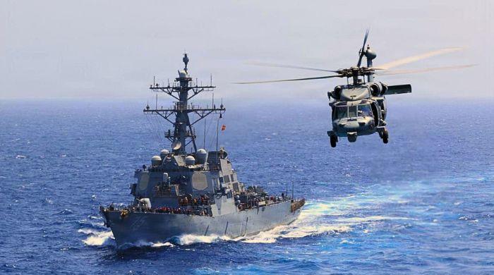 US Navy helicopter goes down in Arabian Sea; One missing
