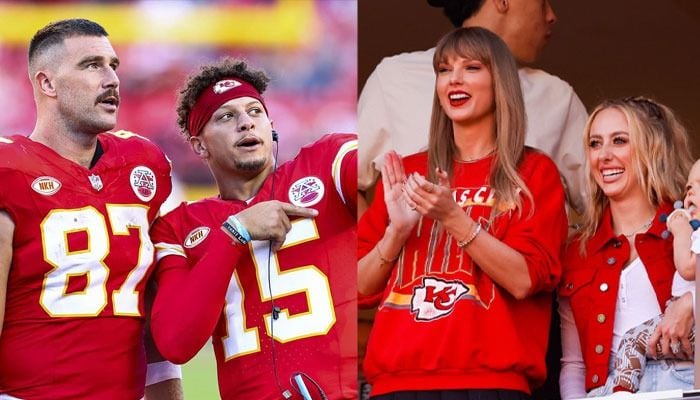 Travis Kelces pal Patrick Mahomes posts rare glimpses of Taylor Swift wedding