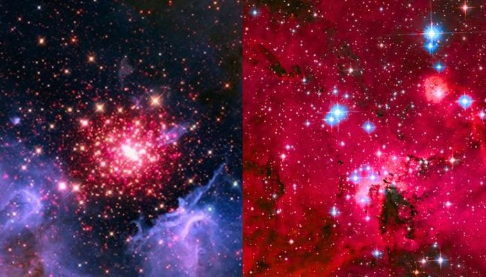 NASA’s Hubble at US 250th Anniversary: Blue and white dazzling stars spotted in crimson stellar nursery
