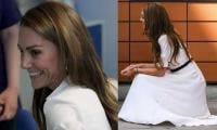 Kate Middleton reacts after patient asks if she is the queen during London visit