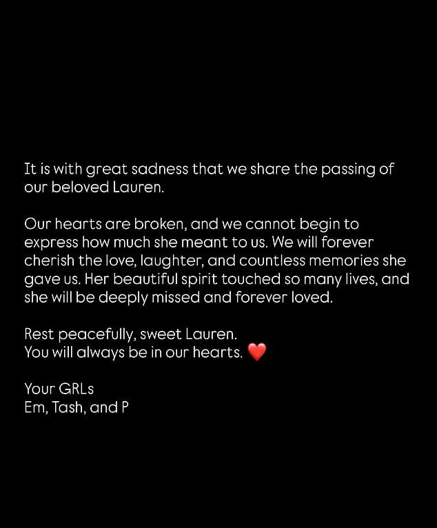 Party Rock Anthem singer Lauren Bennett laid to rest after shock death at 36