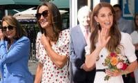 Tennis legend sits with Princess Kate's mother and sister at Wimbledon