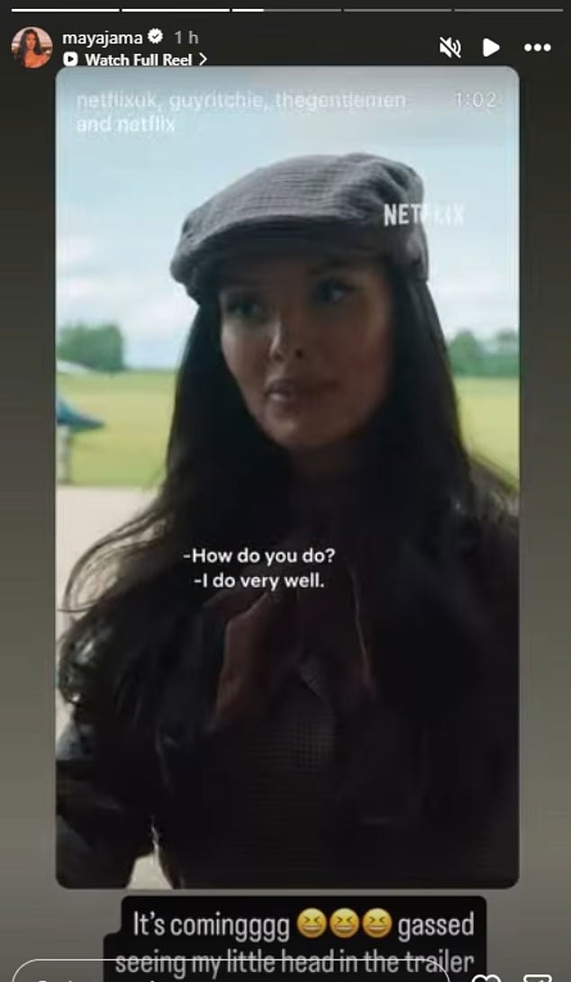Maya Jama makes acting debut in first trailer for Netflixs The Gentlemen season 2