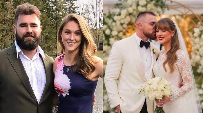 Kylie Kelce goes unfiltered about Taylor Swift and Travis Kelce's wedding