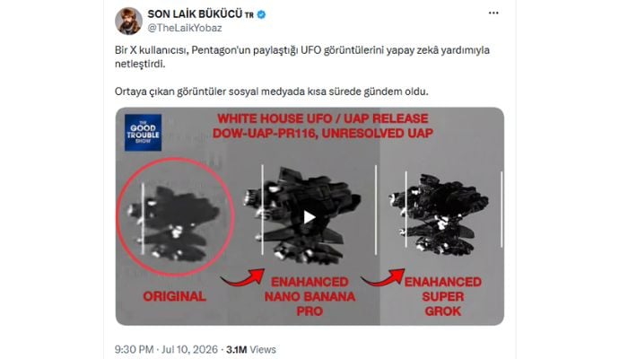 AI-enhanced Pentagon ‘floating brain’ UFO video goes viral, sparks conspiracy theories
