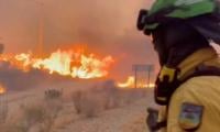 Spain wildfire victims died trying to escape through river bed as efforts continue to contain blaze