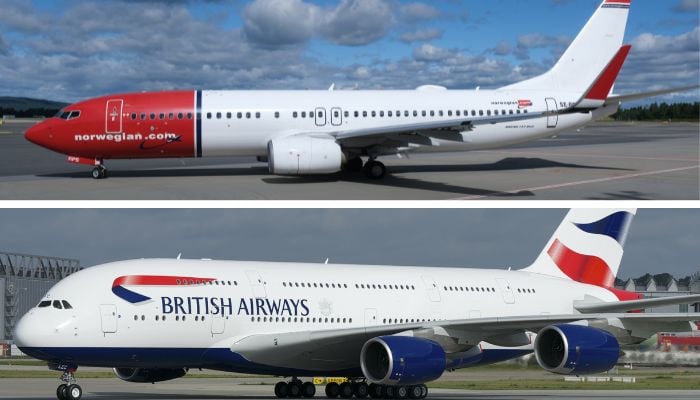 Norwegian Air changes logo to British Airways after losing bet
