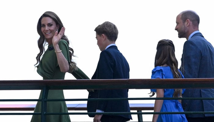 Kate Middleton, Prince William and kids turn heads during Wimbledon return
