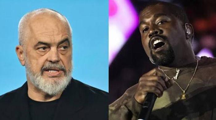 Kanye West meets Albanian PM Edi Rama as outcry over concert grows