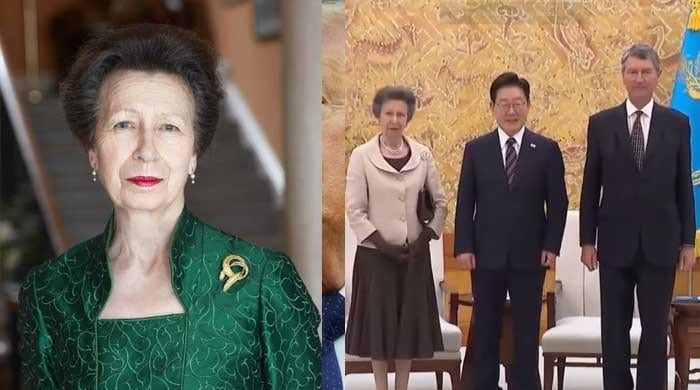 Princess Anne reminded of Queen Elizabeth’s visit by South Korea president