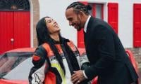 Kim Kardashian shares rare selfie with Lewis Hamilton and daughter Chicago