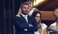 David Beckham wipes away tears after England crushing loss to Argentina