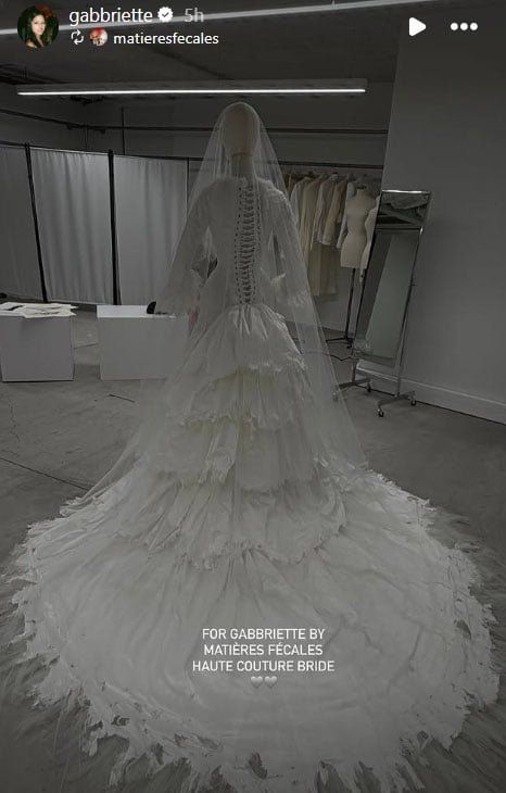 Gabbriette Bechtel reveals designer behind her wedding dress after marrying Matty Healy