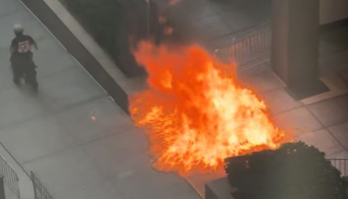 Man arrested after incendiary device incident outside New York federal building