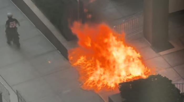Man arrested after incendiary device incident outside New York federal building