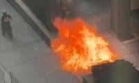 Man arrested after incendiary device incident outside New York federal building