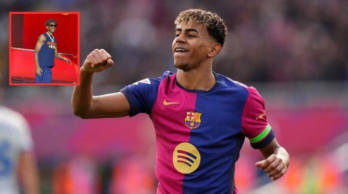 Lamine Yamal sparks buzz with viral shorts look at Spain World Cup party 