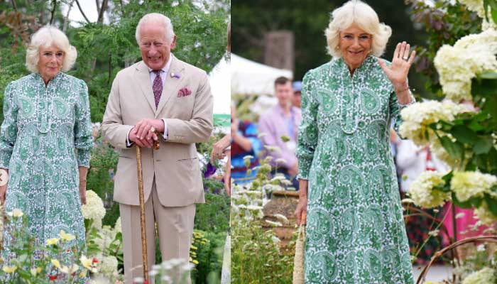 King Charles and Queen Camilla attend first flower show at royal estate