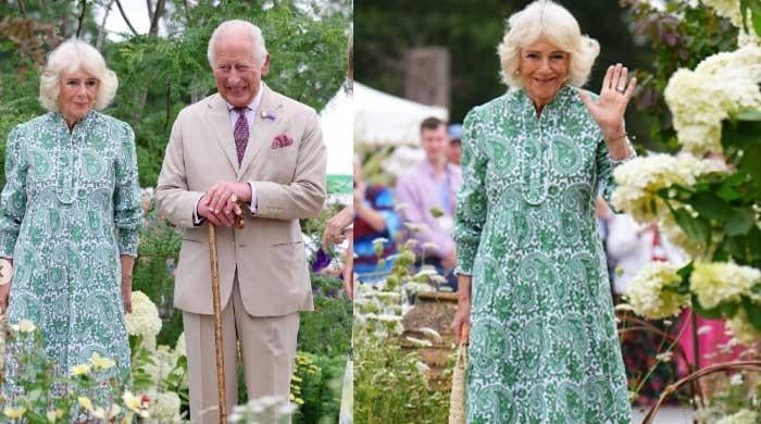 King Charles and Queen Camilla attend first flower show at royal estate