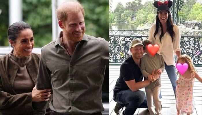 Prince Harry flips Princess Lilibet in pool in Meghan’s holiday photos