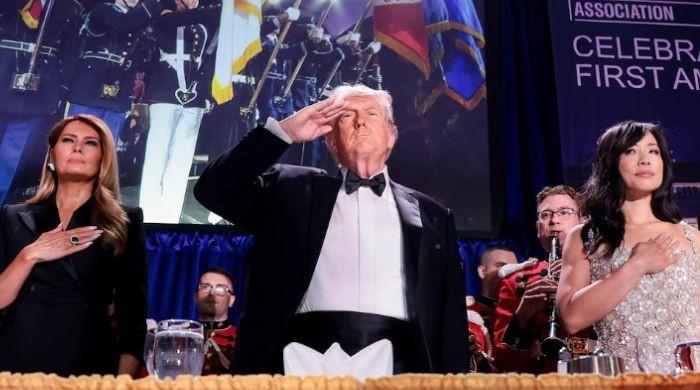 Trump returns to rescheduled White House Correspondents' Dinner months after April shooting