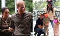 Prince Harry flips Princess Lilibet in pool in Meghan’s holiday photos