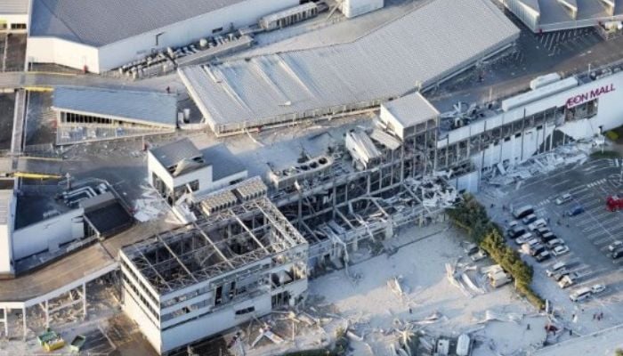 At least one dead, 100 injured as Japan earthquake traps shoppers in mall