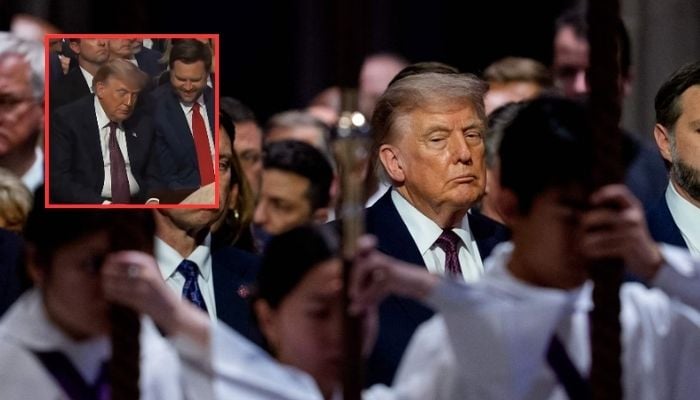Trumps ‘Tic Tac moment’ at Lindsey Graham Funeral goes viral, social media reacts