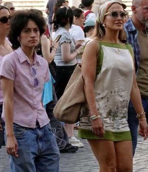 Jennifer Lopez with her trans child Emme aka Oskar