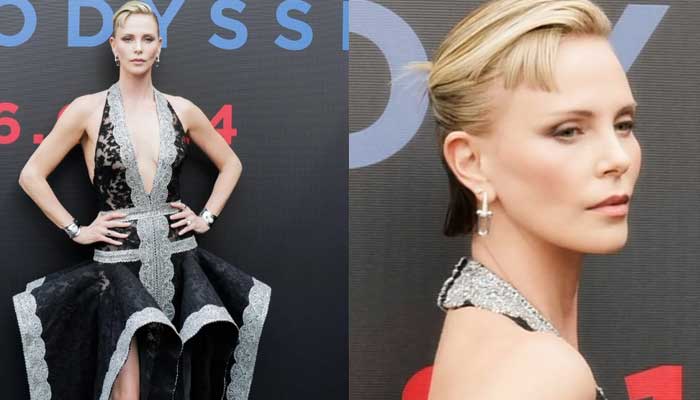 Charlize Theron stuns at The Odyssey Beijing premiere