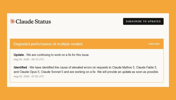 Is Claude down? Anthropic says fix is on the way